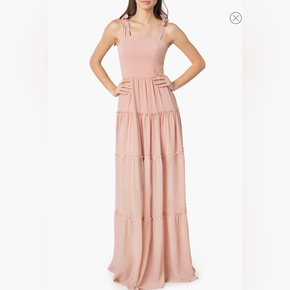 Adonia Fit And Flare Square-Neck Gown